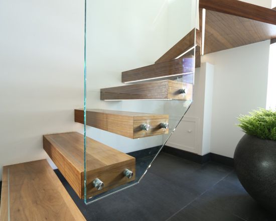 wooden stairs