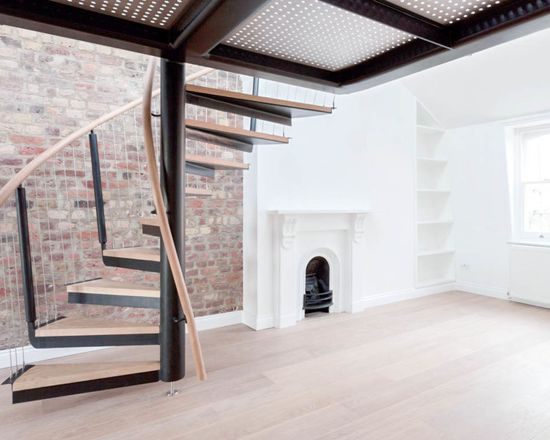 wooden stairs
